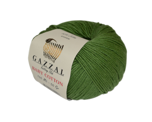Gazzal Baby Cotton (40% Полиакрил 60% Хлопок, 50гр/165м)
