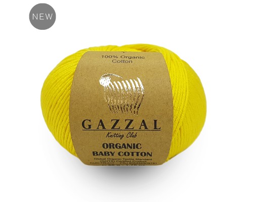 Gazzal Organic Baby Cotton (100% Хлопок Органический, 50гр/115м)