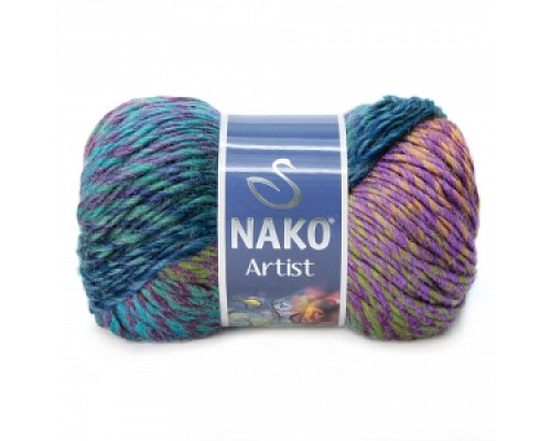 Nako Artist (65% Акрил 35% Шерсть, 100гр/150м); Количество в упаковке 5 шт.