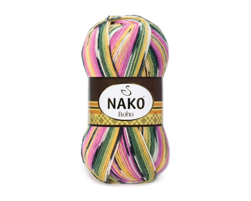 Nako Boho (75% шерсть 25% полиамид, 100гр/400м)